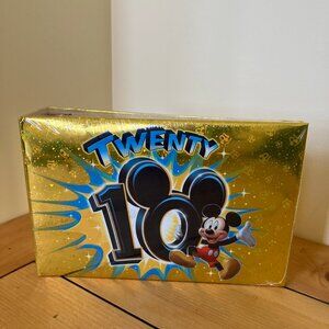 Disneyland Walt Disney World Metallic Gold Ringbound Photo Album w/ 50 Pages NEW